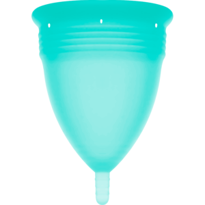 Stercup - Coppa Mestruale In Silicone Fda Acquamarina - Taglia L