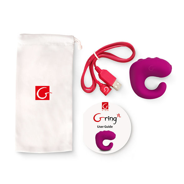 G-Vibe - Fun Toys Gring Anello Vibratore Xl Lampone Dolce - immagine 2
