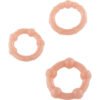 Seven Creations - Set di Tre Anelli per Pene in Pelle