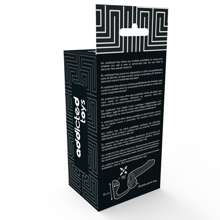 Addicted Toys - Plug Anale con Anello Pene Nero - immagine 5