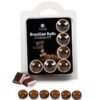 Secretplay - Set 6 Palline Brasiliani Cioccolato