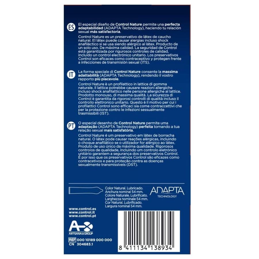 Control - Adapta Nature Condoms 24 Units - immagine 2