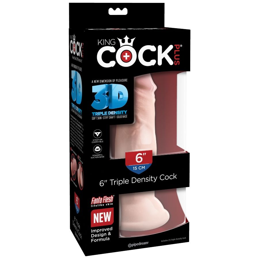 King Cock - Dildo Tripla Densità 15 Cm - immagine 5