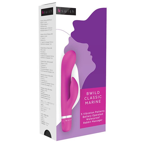 B Swish - Vibratore Bwild Classic Marine Rabbit Cerise - immagine 2