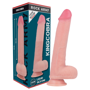 Rockarmy - Liquid Silicone Premium Kingcobra Realistico 24 Cm Ø 4.77 Cm