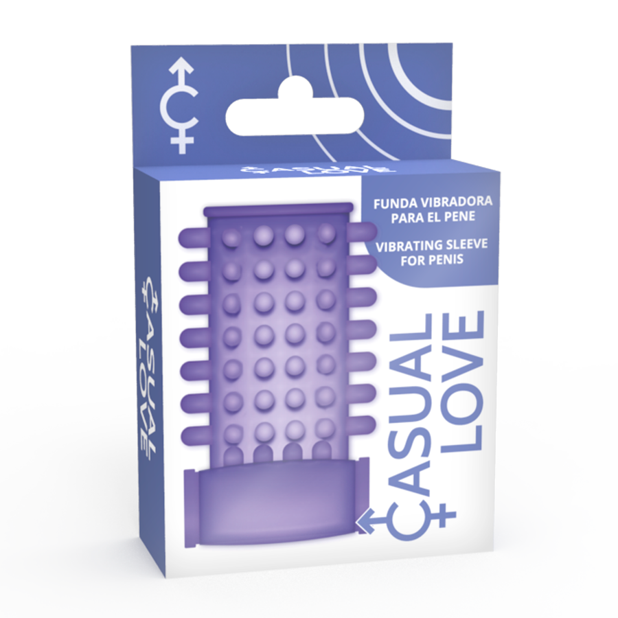 Casual Love - Copertura per Pene Vibratore Lilla Anello - immagine 5
