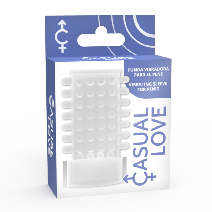 Casual Love - Copertura per Pene Vibratore Trasparente con Anello - immagine 5