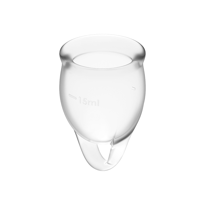 Satisfyer - Feel Confident Coppa Mestruale Trasparente 15 + 20 Ml - immagine 2