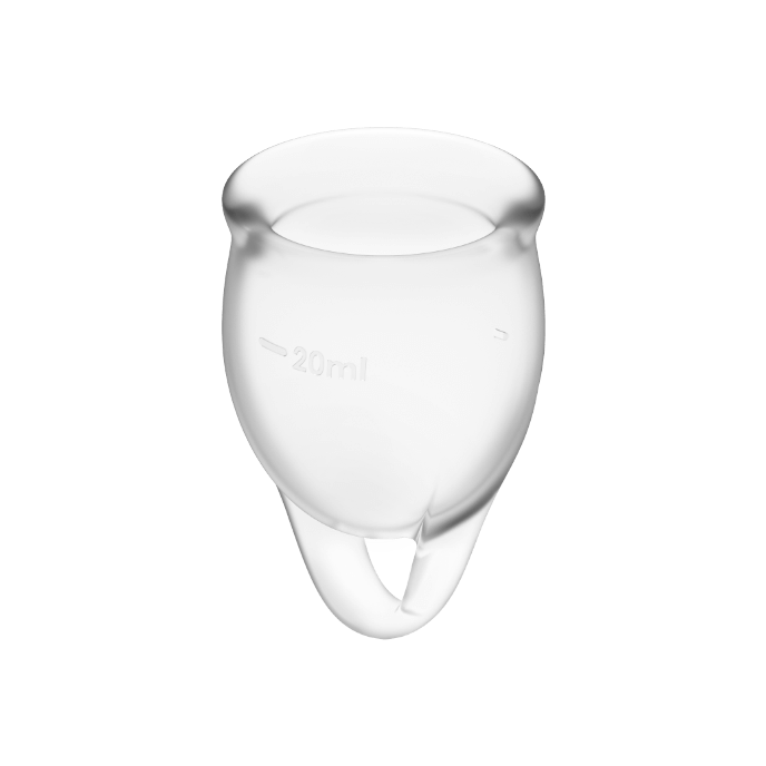 Satisfyer - Feel Confident Coppa Mestruale Trasparente 15 + 20 Ml - immagine 3