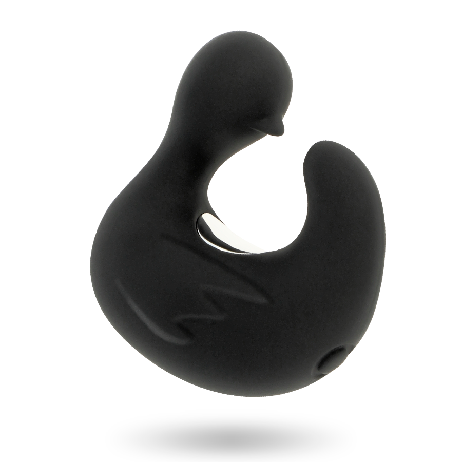 Black&Silver - Duckymania Ditale Ricaricabile Stimolante D'anatra in Silicone - immagine 5