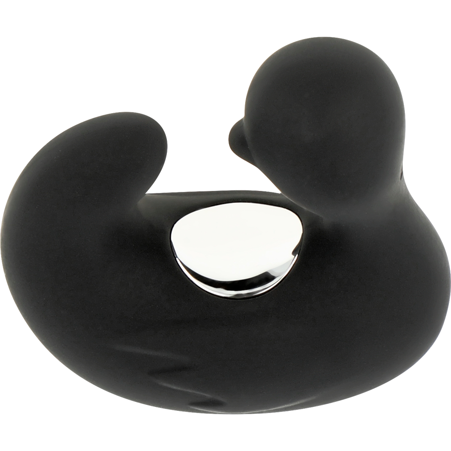 Black&Silver - Duckymania Ditale Ricaricabile Stimolante D'anatra in Silicone - immagine 6