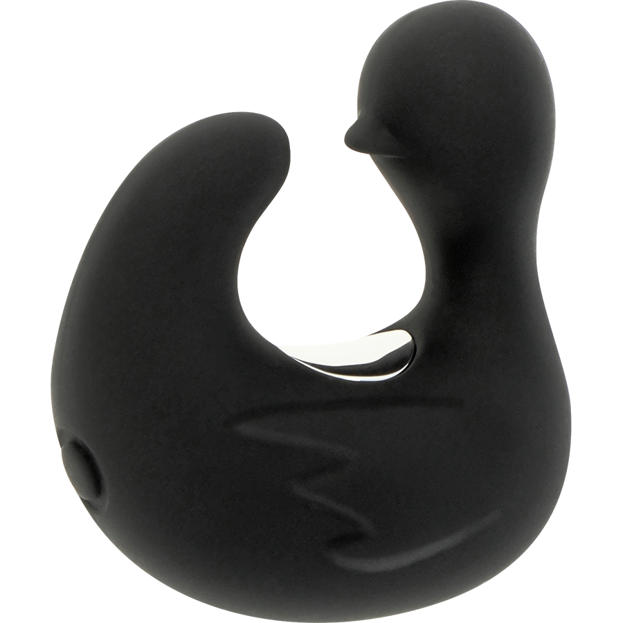 Black&Silver - Duckymania Ditale Ricaricabile Stimolante D'anatra in Silicone - immagine 2