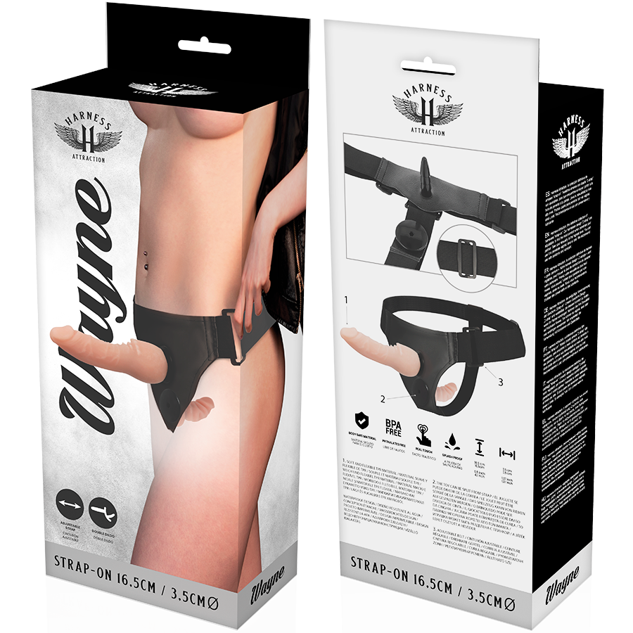 Harness Attraction - Wayne Doppia Penetrazione 16.5 Cm Ø 3.5 Cm - immagine 6
