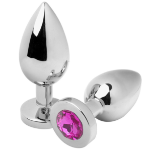 Metal Hard - Plug Anale Diamond Rosa Medio 7.62Cm