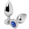 Metal Hard - Plug Anale Diamond Blue Medio 7.62Cm