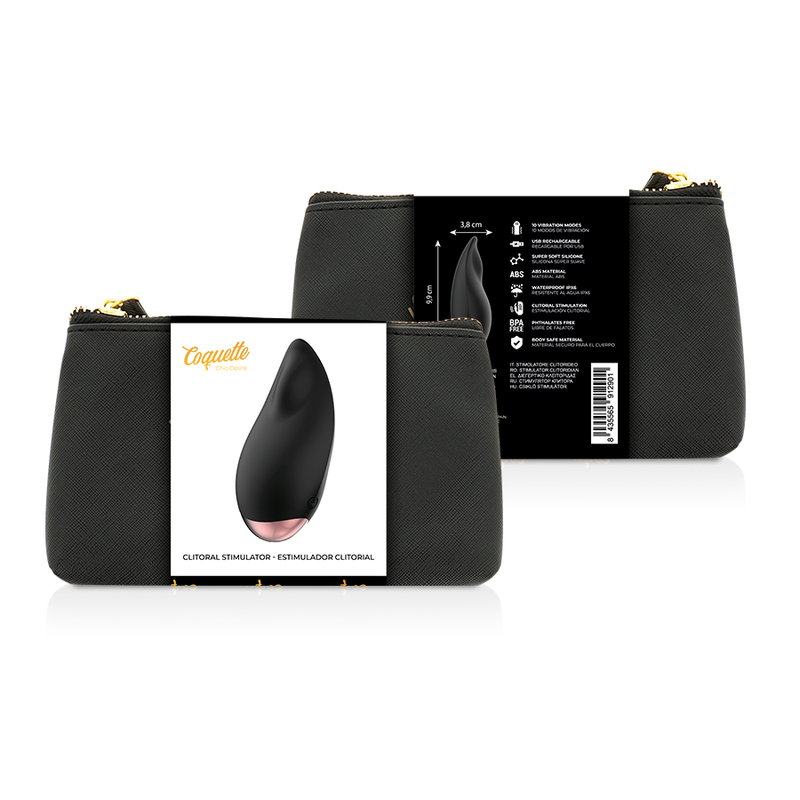 Coquette Chic Desire Drop – Stimolatore Clitoriale Nero/Oro - immagine 2