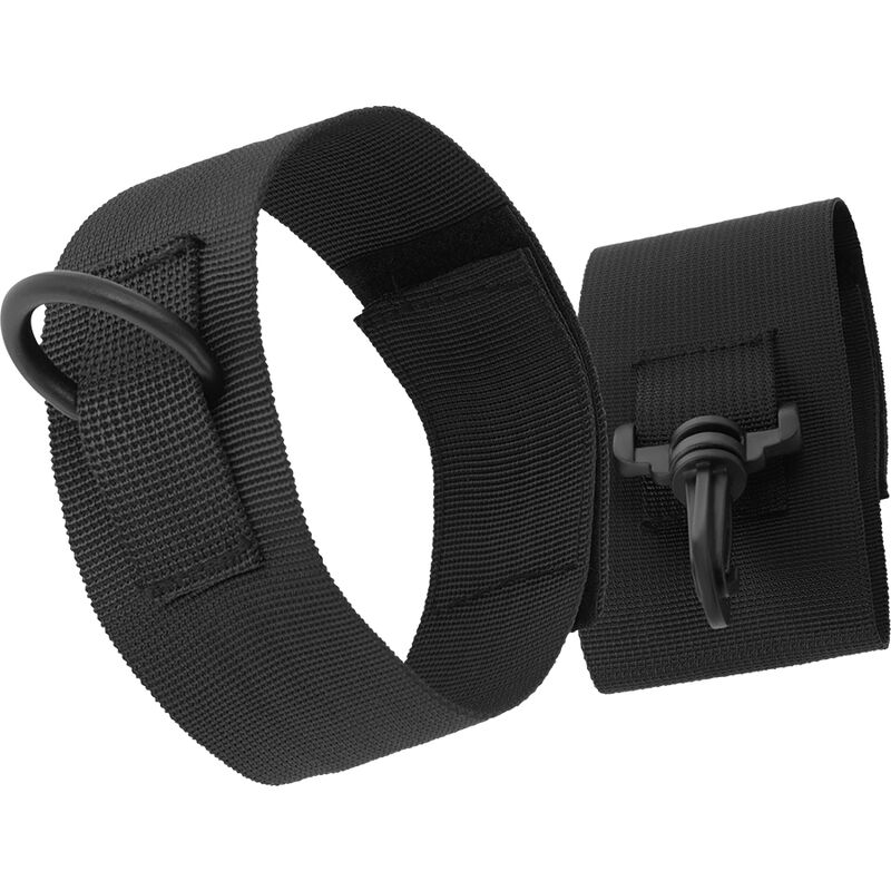 Darkness - Polsini alla Caviglia in Nylon Nero - immagine 5