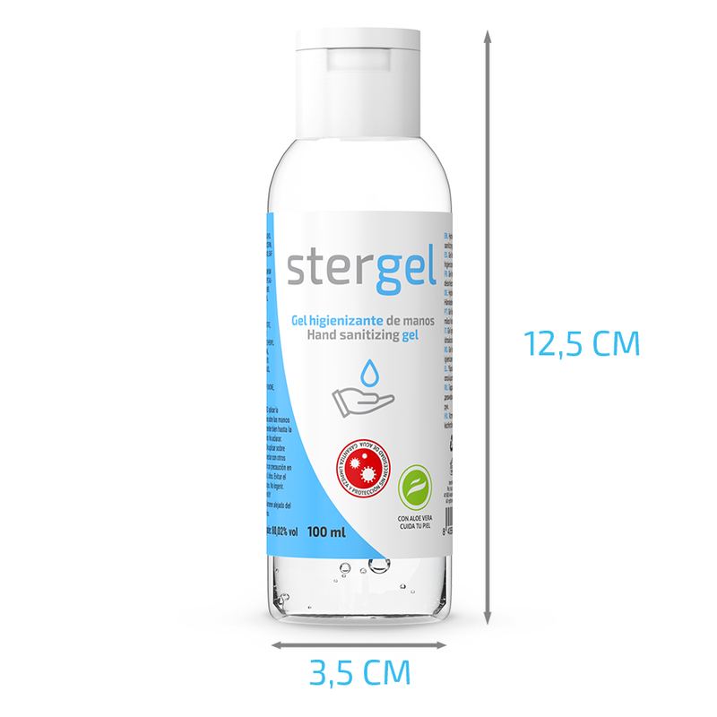 Stergel - Gel Igienizzante Mani Idroalcolico Aloe Vera 100Ml - immagine 2