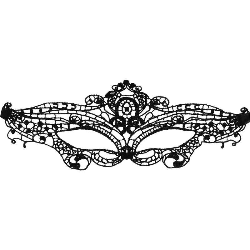 Coquette Chic Desire - Maschera in Fine Pizzo Nero - immagine 3