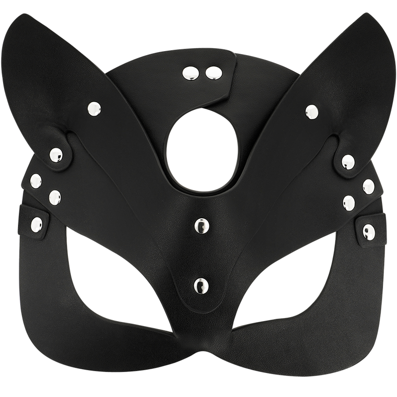 Coquette Chic Desire - Maschera Vegana in Pelle con Orecchie di Gatto - immagine 3
