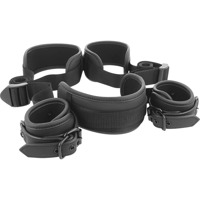 Fetish Submissive - Posizione Master con 4 Manette Rivestite in Noprene - immagine 3