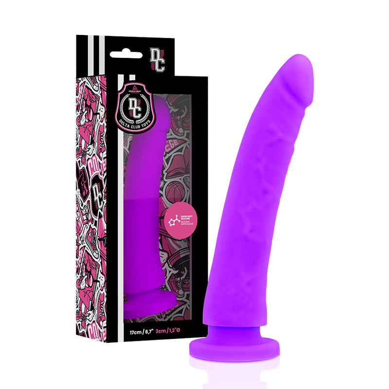 Delta Club - Toys Imbracatura + Dong Silicone Viola 17 Cm Ø 3 Cm - immagine 3