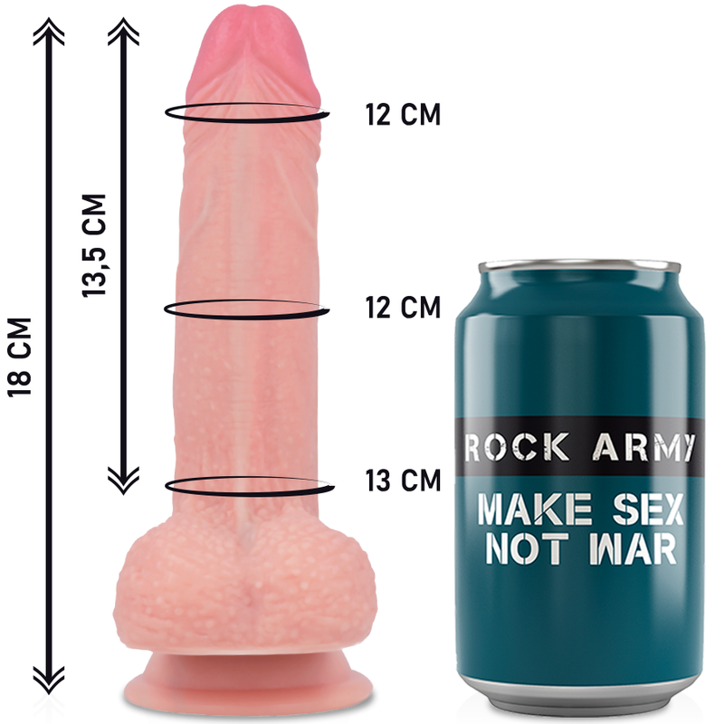 Rockarmy - Imbracatura + Silicone Liquido Premium Mustang Realistico 18 Cm Ø 4.14 Cm - immagine 3