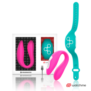 Wearwatch - Vibratore Watchme a Doppia Tecnologia Fucsia / Acqua di Mare