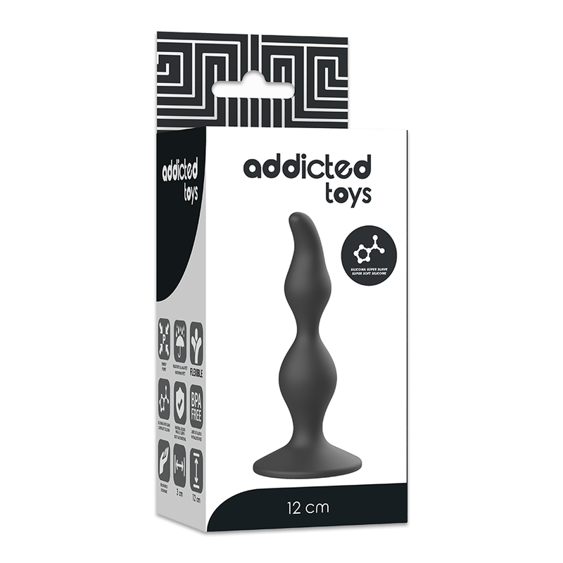 Addicted Toys - Plug Sessuale Anale 12 Cm Nero - immagine 5