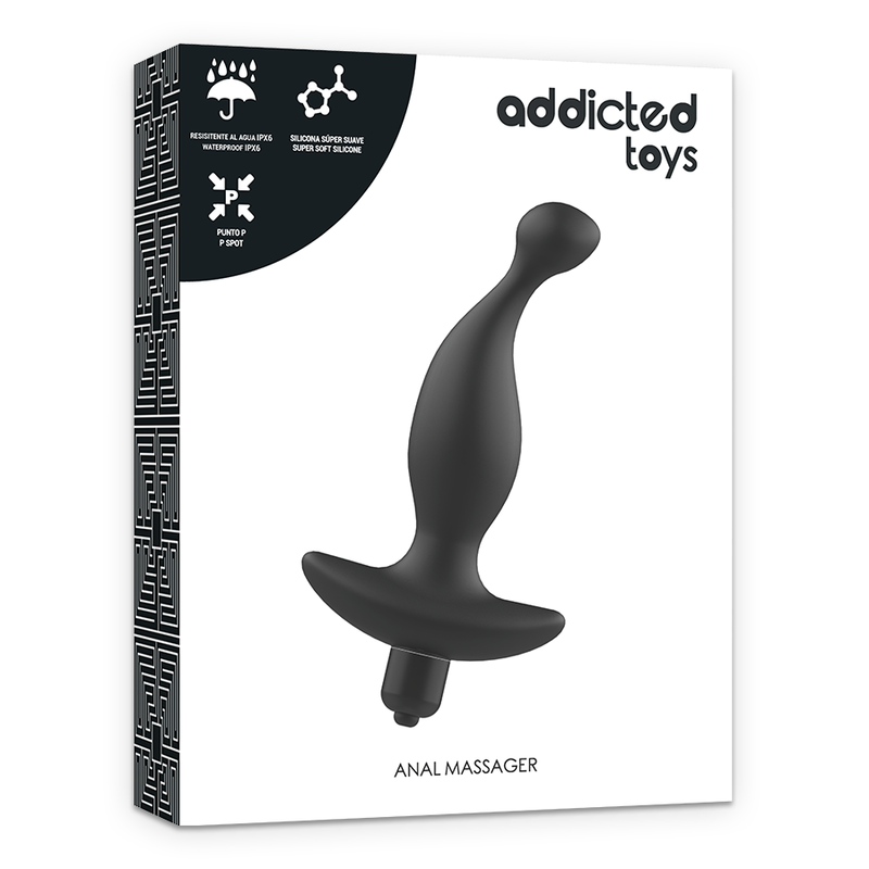 Addicted Toys - Massaggiatore Anale con Vibrazione Neramodello 1 - immagine 6