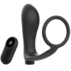 Addicted Toys - Anello per Pene con Telecomando Plug Anale Nero Ricaricabile