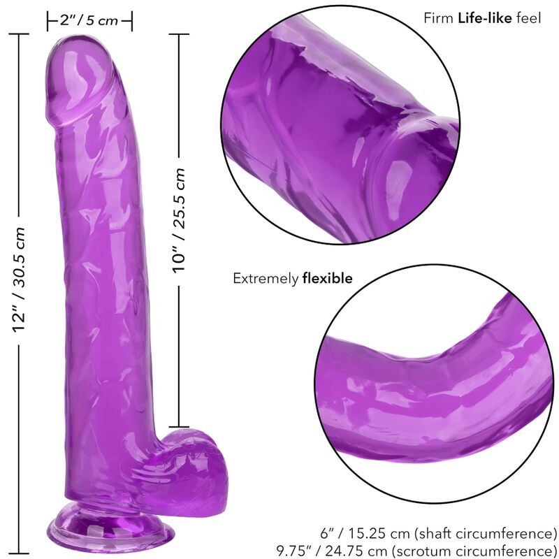 Calexotics - Dildo Regina Taglia Viola 25.5 Cm - immagine 6