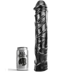 All Black - Dildo Gigante Con Pugno Morbido 32 Cm