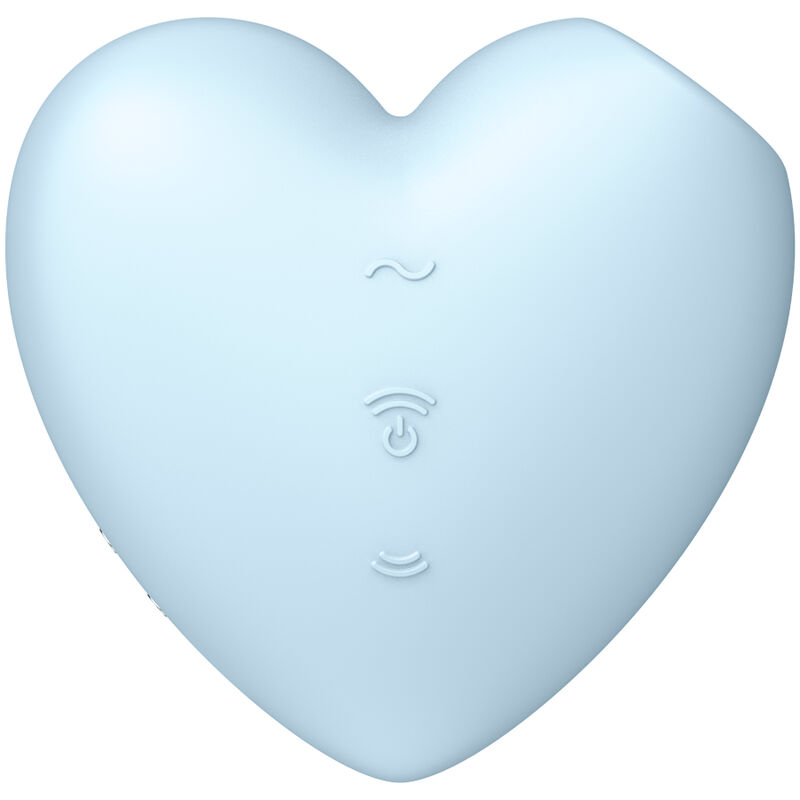 Satisfyer - Cutie Heart Stimolatore E Vibratore A Impulsi D'aria Blu - immagine 2