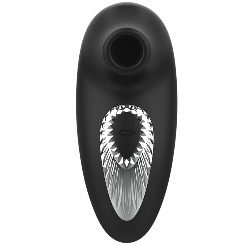 Black&Silver - Drake Deluxe Sucking Vibe Ricaricabile In Silicone Nero - immagine 3