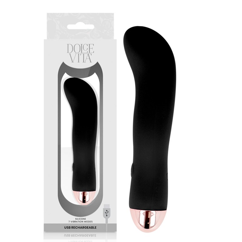 Dolce Vita - Vibratore Ricaricabile Due Nero 7 Velocità - immagine 2