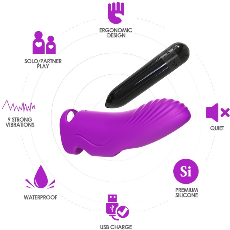 Armony - Aurora Vibratore Finger Fucsia - immagine 3