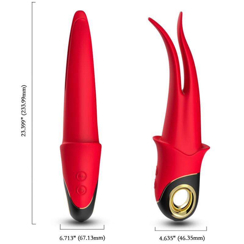 Armony - Vibratore Ombra Doppia Testa Rosso - immagine 3