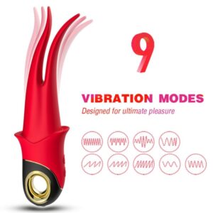 Armony - Vibratore Ombra Doppia Testa Rosso