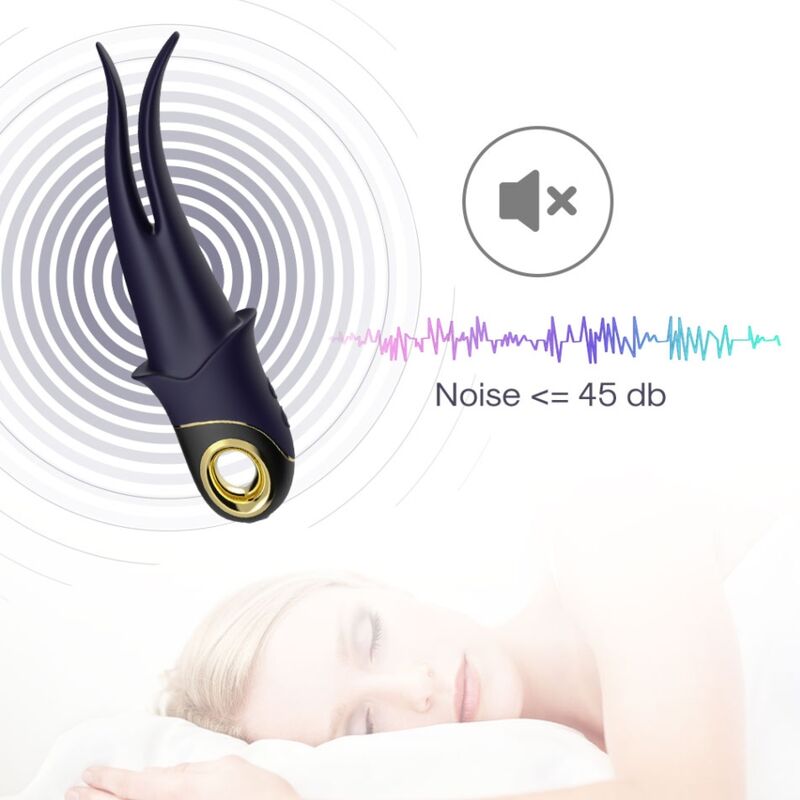 Armony - Vibratore Ombra Doppia Testa Teasing Blu - immagine 5