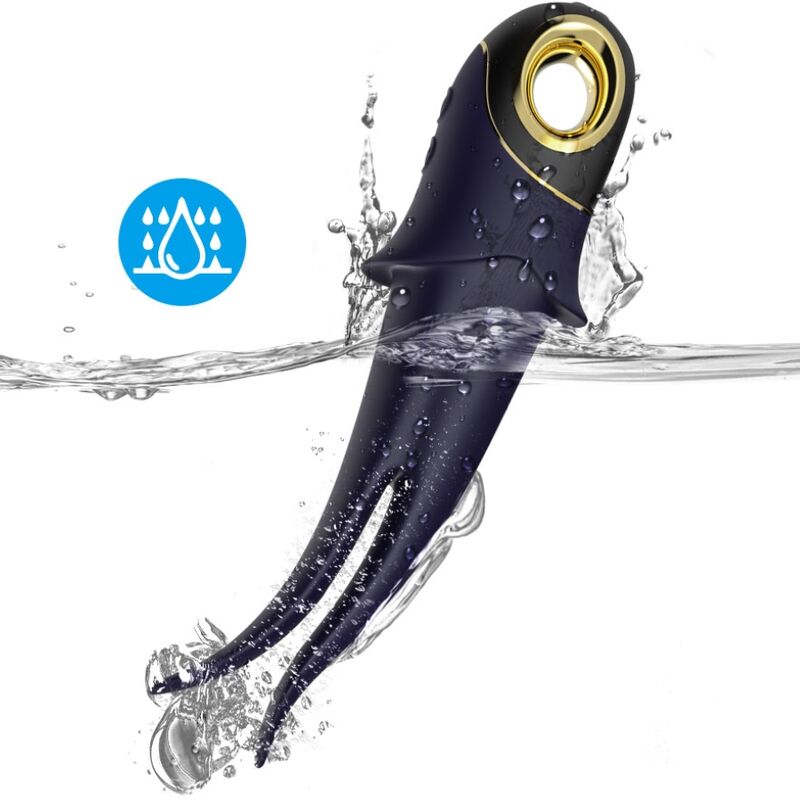Armony - Vibratore Ombra Doppia Testa Teasing Blu - immagine 3