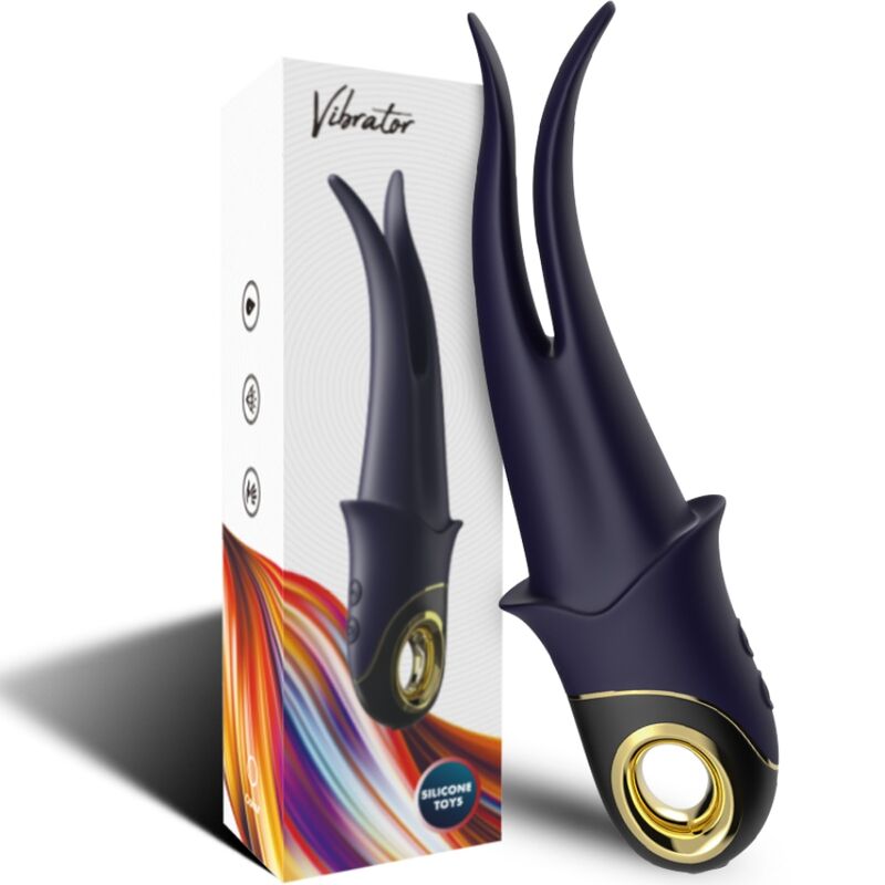 Armony - Vibratore Ombra Doppia Testa Teasing Blu - immagine 6