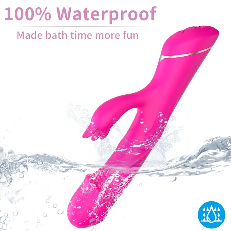 Armony - Dildo Vibratore Coniglio In Silicone Fucsia - immagine 3