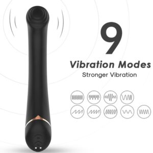 Armony - Vibratore Falt Testa In Silicone Nero