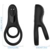 Armony D-237948 – Doppio Anello Vibrante per Coppie Nero