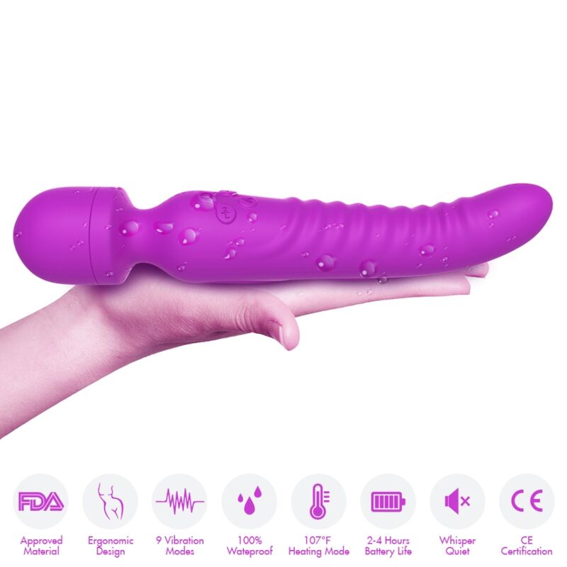 Armony - Massaggiatore E Vibratore Mission Effetto Calore Viola - immagine 3