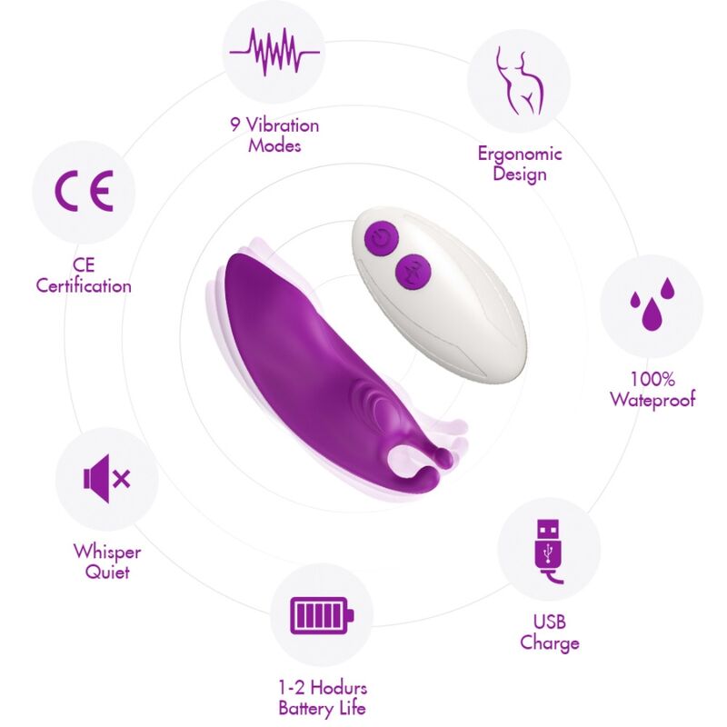 Armony - Mutandina Indossabile Honeybee Vibratore G-Spot Remote Control Fucsia - immagine 6