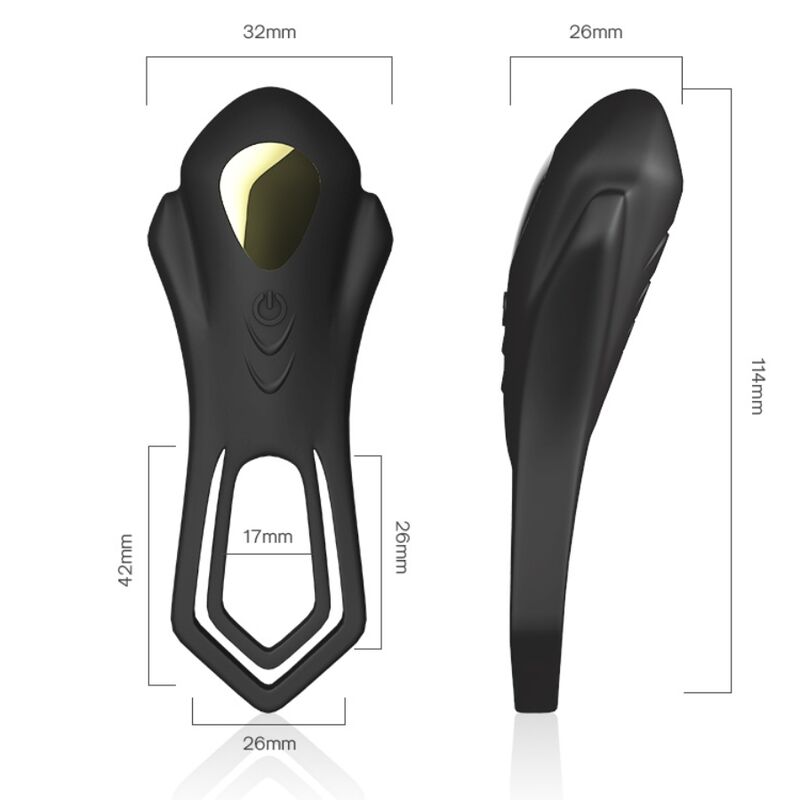 Armony - Telecomando Vibratore Roadster Doppio Anello Nero - immagine 3