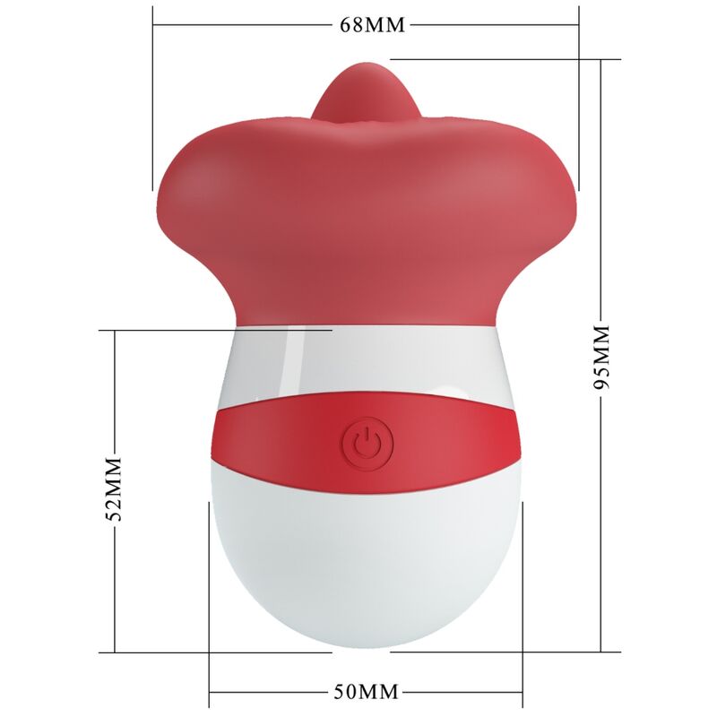 Pretty Love - Mina Stimolatore Della Lingua Rosso Chiaro - immagine 6