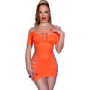 Chilirose - Cr 4704 Abito Arancione S/M